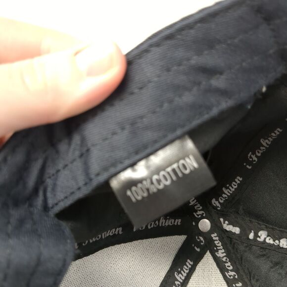 Trexis Slideback Hat Black One Size Adjustable Vented Holes 6 Panel i Fashion - Picture 8 of 8